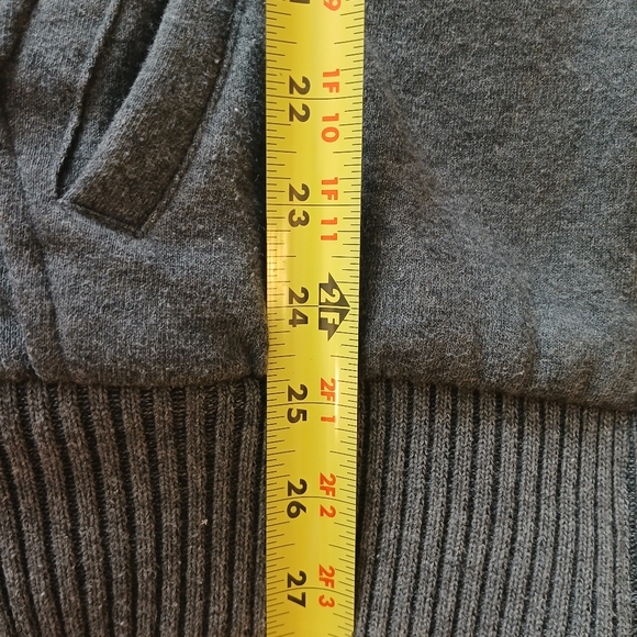 Buffalo David Bitton Sherpa Lining Cotton Jacket Hoodie Mens Size M Gray - Picture 11 of 16